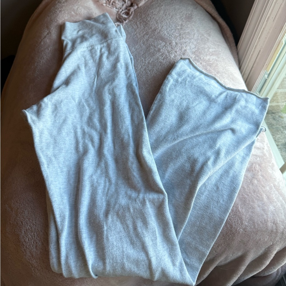 Brandy Melville Soft Gray Flare Pants